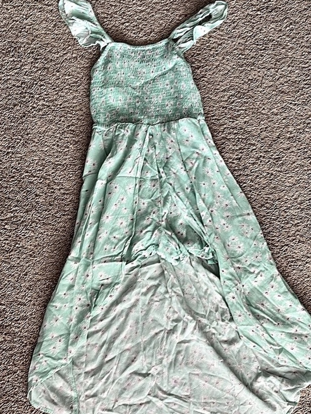 Class Club Floral Maxi Dress in Green & Pink girls 7/8